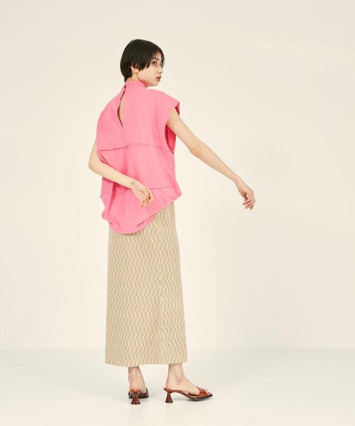 BRACTMENT(ブラクトメント)の「『BRACTMENT(ブラクトメント)』 BM 切り替えデザイン 2WAY T(Tシャツ/カットソー・レディース・ピンク/ライム/コバルトブルー・FREE)」の9枚目の写真