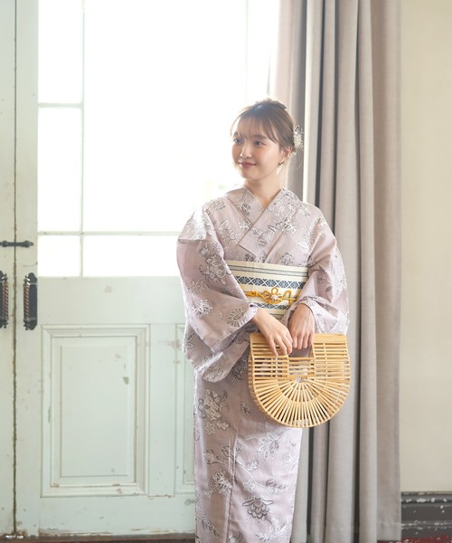 utatane（ウタタネ）の「浴衣3点セット くすみピンクのフレンチシック