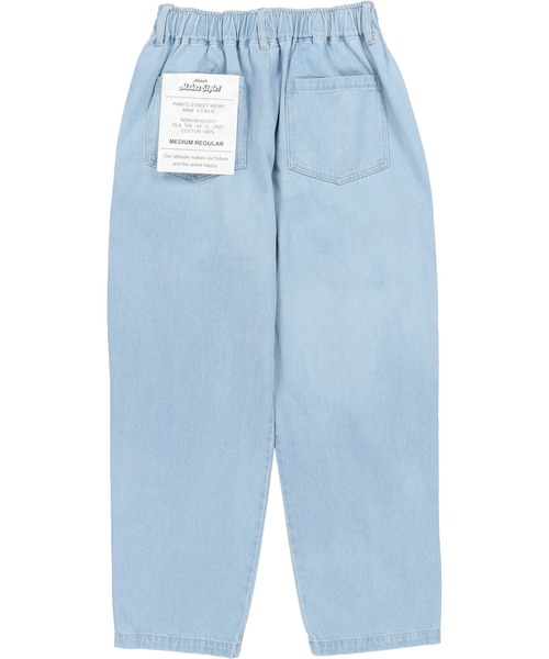 SPINNS(スピンズ)の「デニムワイドシルエットビストロシェフパンツ(デニムパンツ・メンズ・ネイビー/サックスブルー/ブルー/ブラック・M/L)」の12枚目の写真