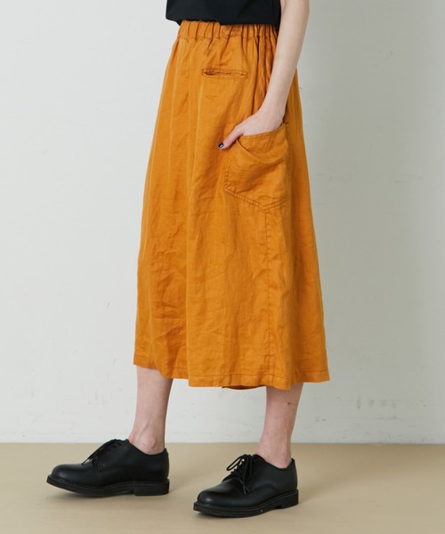 FRAPBOIS（フラボア）の「リネンラップ パンツ（その他パンツ・レディース・オレンジ/ベージュ・1）」の6枚目の写真