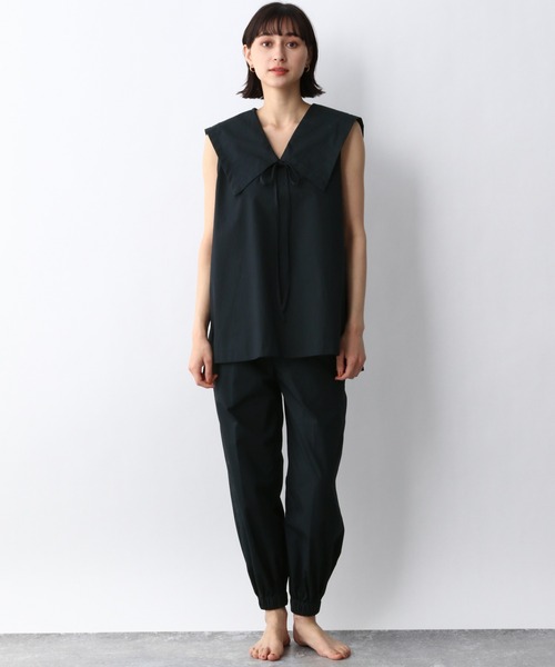 e/rm（イーアールエム）の「【e/rm】Cジョガーイージーパンツ　949651（その他パンツ・レディース・ネイビー/オフホワイト・FREE）」の3枚目の写真