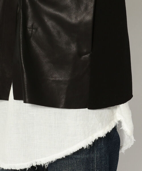 BACKLASH（バックラッシュ）の「ISAMUKATAYAMA BACKLASH/イサムカタヤマ バックラッシュ/別注インディアンゴートxコットンカーディガン（ブルゾン・メンズ・ブラック・MEDIUM）」の9枚目の写真