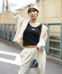 X-girl | PIGMENT-DYED ZIP-UP HOODIE(パーカー)