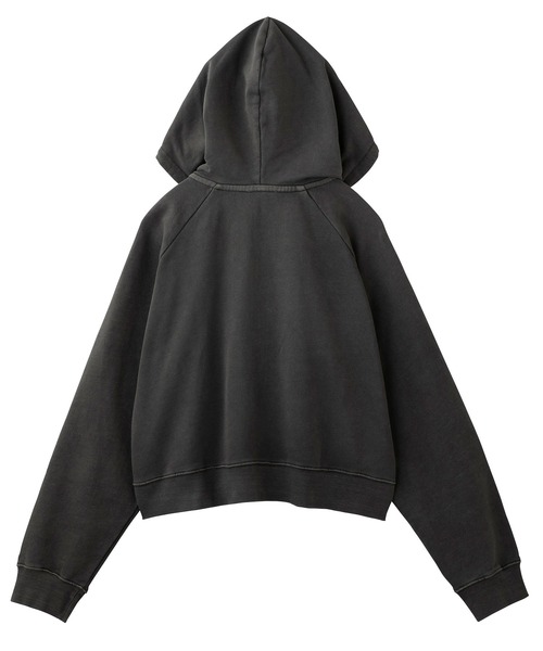 X-girl（エックスガール）の「PIGMENT-DYED ZIP-UP HOODIE（パーカー・レディース・ブラック/ライトブルー/ホワイト・SMALL/MEDIUM）」の21枚目の写真