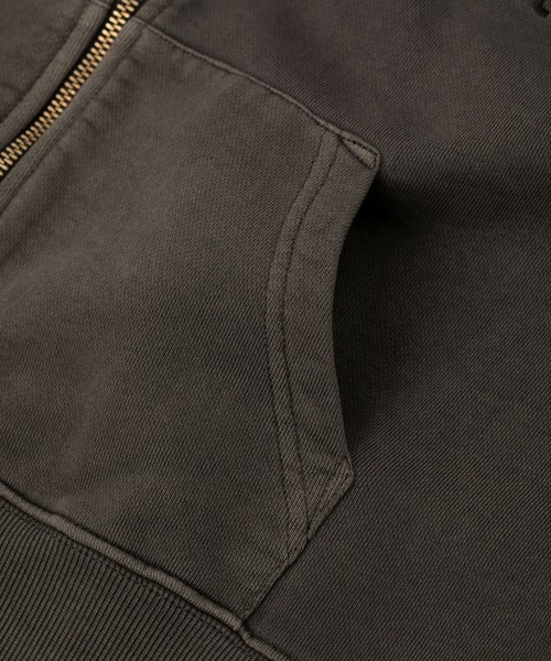 X-girl（エックスガール）の「PIGMENT-DYED ZIP-UP HOODIE（パーカー・レディース・ブラック/ライトブルー/ホワイト・SMALL/MEDIUM）」の10枚目の写真