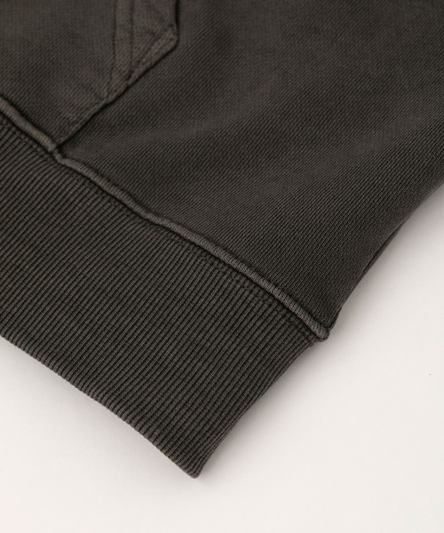 X-girl（エックスガール）の「PIGMENT-DYED ZIP-UP HOODIE（パーカー・レディース・ブラック/ライトブルー/ホワイト・SMALL/MEDIUM）」の5枚目の写真