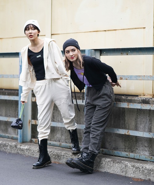 X-girl（エックスガール）の「PIGMENT-DYED ZIP-UP HOODIE（パーカー・レディース・ブラック/ライトブルー/ホワイト・SMALL/MEDIUM）」の22枚目の写真