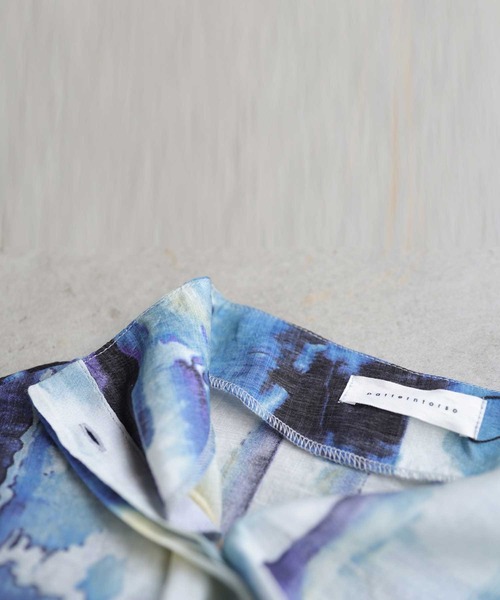 水彩アート柄デザインシャツ（シャツ/ブラウス）｜antiqua（アンティカ