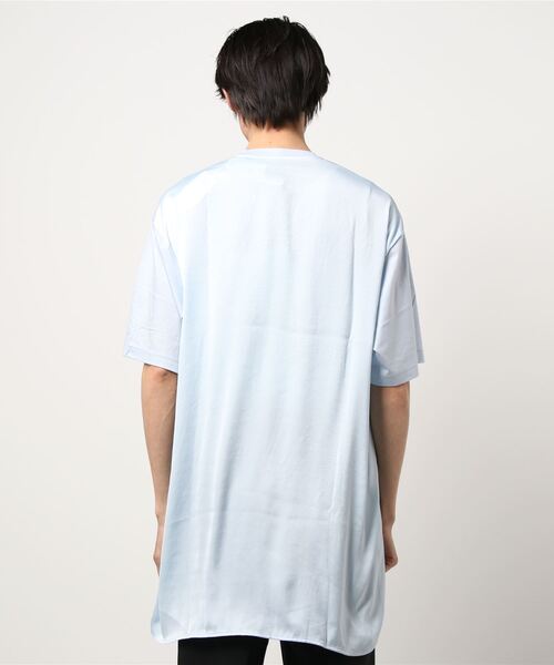 Lui's(ルイス)の「サテン切替カットソー(Tシャツ/カットソー・メンズ・ホワイト/ブラック/サックスブルー・FREE)」の5枚目の写真