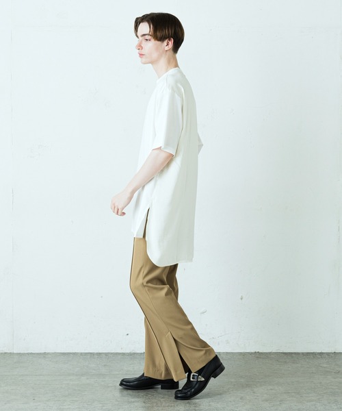 Lui's(ルイス)の「サテン切替カットソー(Tシャツ/カットソー・メンズ・ホワイト/ブラック/サックスブルー・FREE)」の15枚目の写真