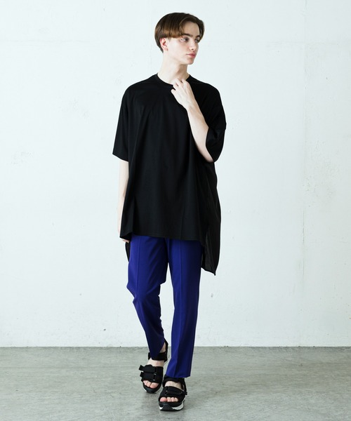 Lui's(ルイス)の「サテン切替カットソー(Tシャツ/カットソー・メンズ・ホワイト/ブラック/サックスブルー・FREE)」の16枚目の写真