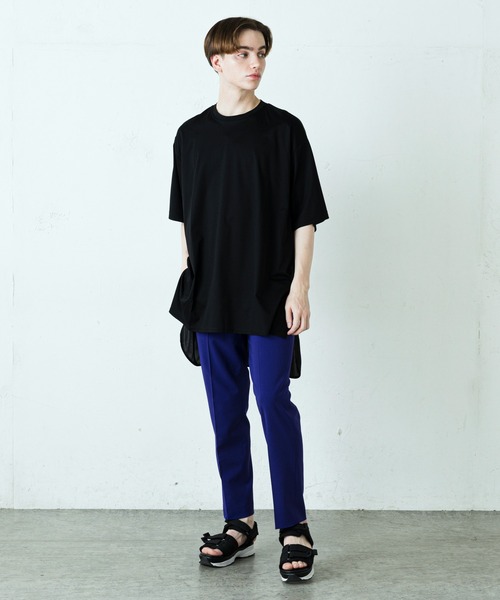 Lui's(ルイス)の「サテン切替カットソー(Tシャツ/カットソー・メンズ・ホワイト/ブラック/サックスブルー・FREE)」の19枚目の写真