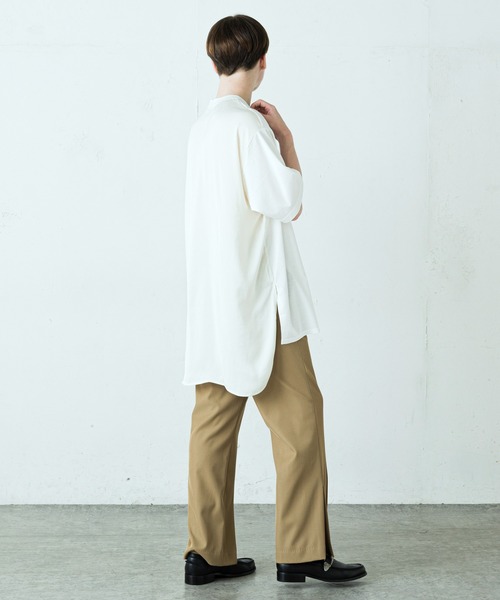 Lui's(ルイス)の「サテン切替カットソー(Tシャツ/カットソー・メンズ・ホワイト/ブラック/サックスブルー・FREE)」の22枚目の写真