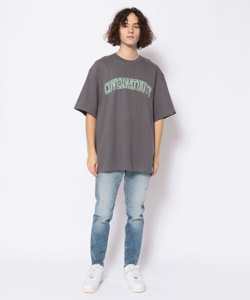 COVERNAT（カバーナット）の「COVERNAT(カバーナット)スモールアーチロゴダスティー S/S Tシャツ（Tシャツ/カットソー・メンズ・ブルー/チャコール/ホワイト・MEDIUM/SMALL/LARGE）」の11枚目の写真