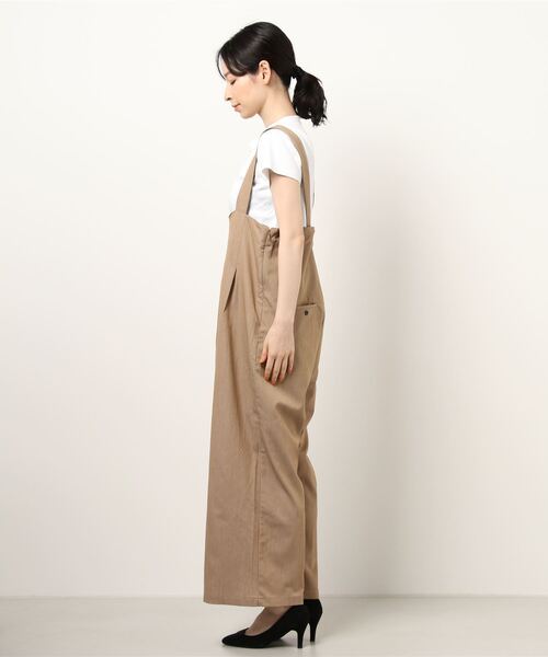 GeeRA（ジーラ）の「ハイウエスト大人サロペット（サロペット/オーバーオール・レディース・ベージュ/カーキ・LARGE/SMALL/X-LARGE/MEDIUM）」の11枚目の写真