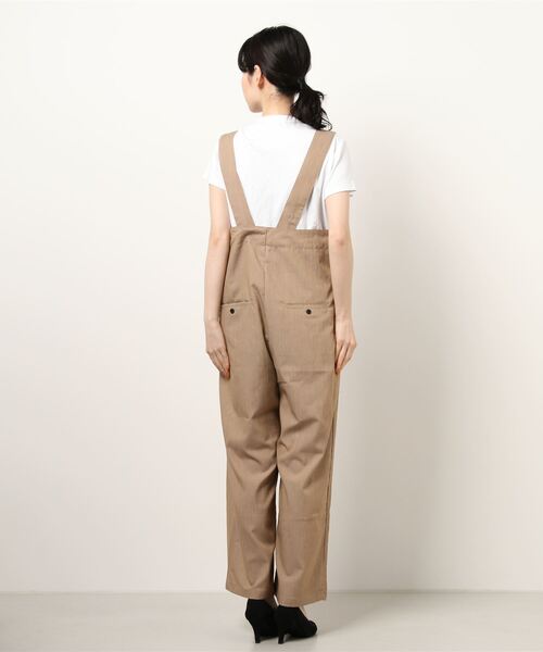 GeeRA（ジーラ）の「ハイウエスト大人サロペット（サロペット/オーバーオール・レディース・ベージュ/カーキ・LARGE/SMALL/X-LARGE/MEDIUM）」の10枚目の写真