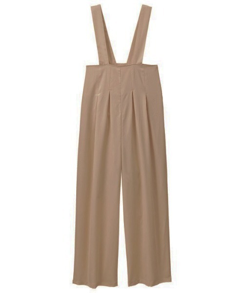 GeeRA（ジーラ）の「ハイウエスト大人サロペット（サロペット/オーバーオール・レディース・ベージュ/カーキ・LARGE/SMALL/X-LARGE/MEDIUM）」の12枚目の写真