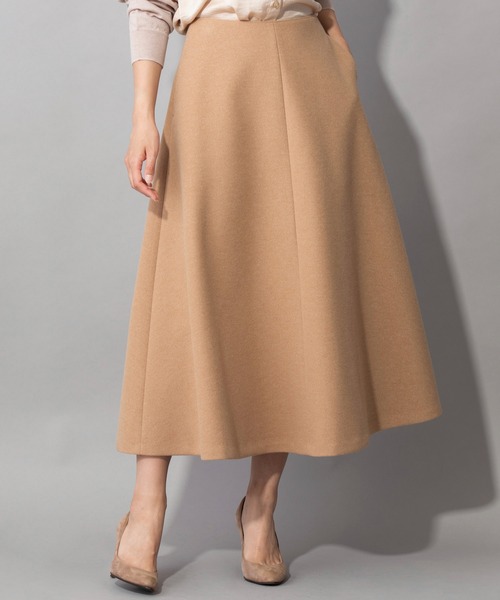 Munich(ミューニック)の「ウォームダブルジャージー フレアスカート(スカート・レディース・ブラック/ブラウン/キャメル・S/M/XS)」の3枚目の写真