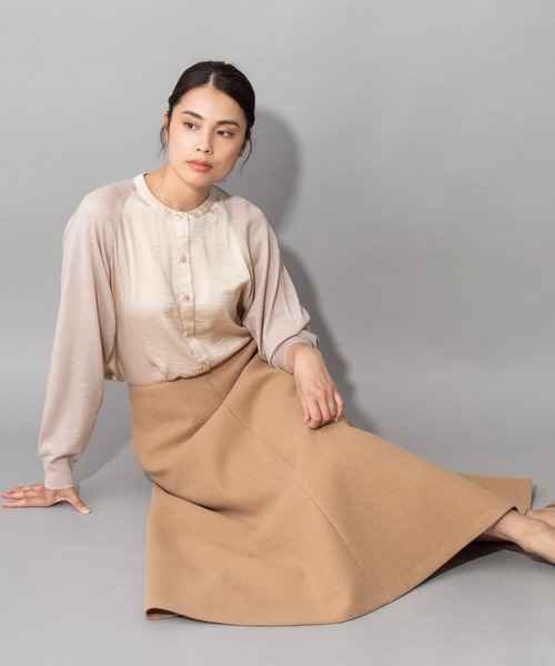 Munich(ミューニック)の「ウォームダブルジャージー フレアスカート(スカート・レディース・ブラック/ブラウン/キャメル・S/M/XS)」の15枚目の写真