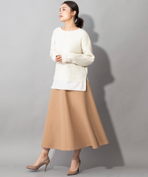 Munich(ミューニック)の「ウォームダブルジャージー フレアスカート(スカート・レディース・ブラック/ブラウン/キャメル・S/M/XS)」の16枚目の写真