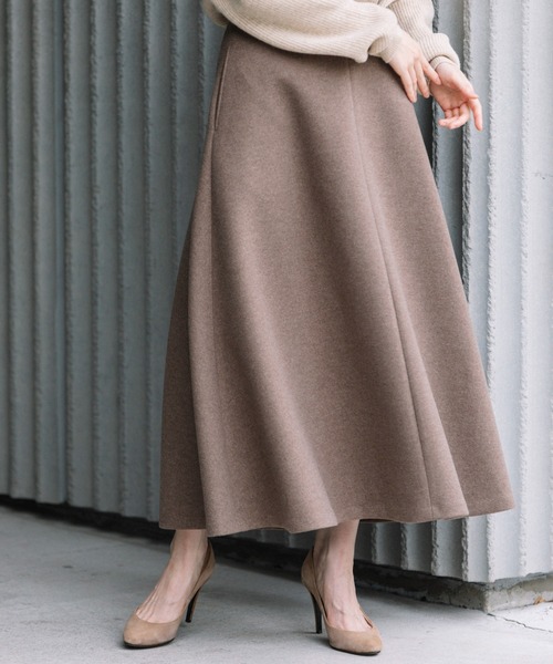 Munich(ミューニック)の「ウォームダブルジャージー フレアスカート(スカート・レディース・ブラック/ブラウン/キャメル・S/M/XS)」の20枚目の写真