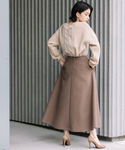 Munich(ミューニック)の「ウォームダブルジャージー フレアスカート(スカート・レディース・ブラック/ブラウン/キャメル・S/M/XS)」の19枚目の写真