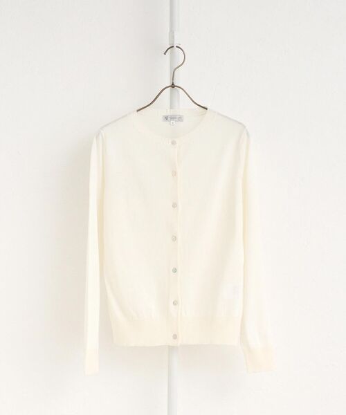 Afternoon Tea（アフタヌーンティー）の「UV MVS加工カーディガン（カーディガン/ボレロ・レディース・ライトパープル/オフホワイト/ピンク/ブラック/オレンジ/ダークグリーン・MEDIUM/LARGE）」の9枚目の写真