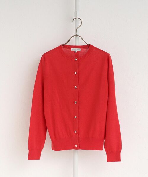 Afternoon Tea（アフタヌーンティー）の「UV MVS加工カーディガン（カーディガン/ボレロ・レディース・ライトパープル/オフホワイト/ピンク/ブラック/オレンジ/ダークグリーン・MEDIUM/LARGE）」の13枚目の写真