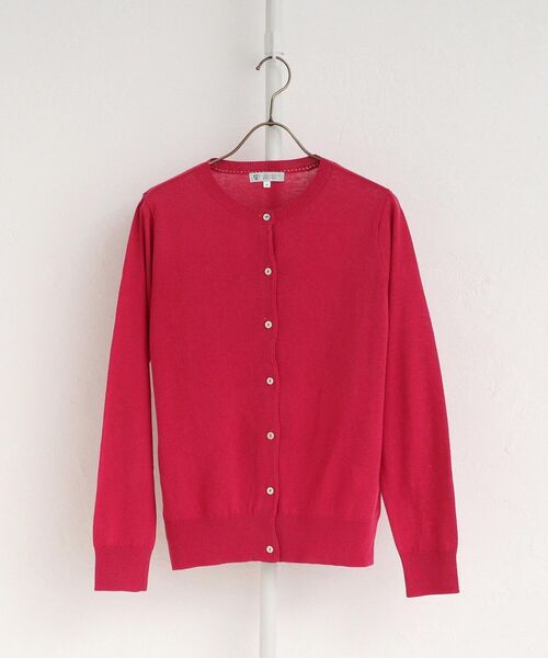 Afternoon Tea（アフタヌーンティー）の「UV MVS加工カーディガン（カーディガン/ボレロ・レディース・ライトパープル/オフホワイト/ピンク/ブラック/オレンジ/ダークグリーン・MEDIUM/LARGE）」の8枚目の写真