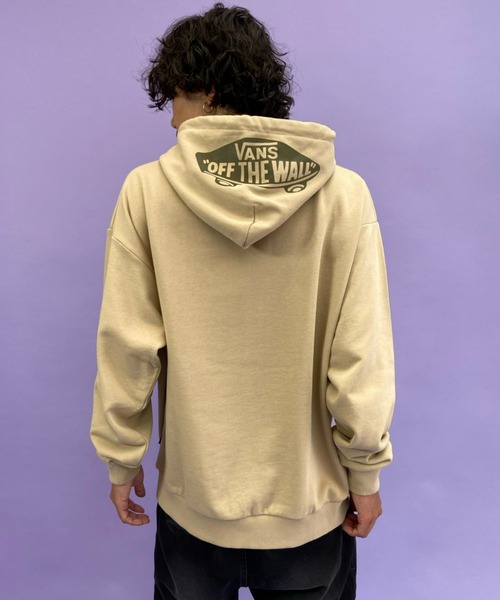 VANS（バンズ）の「VANS/バンズ　ルーズシルエット ロゴプリントパーカー 121K1030300（パーカー・メンズ・ベージュ/ブラック/レッド・L/XL/S/M）」の16枚目の写真