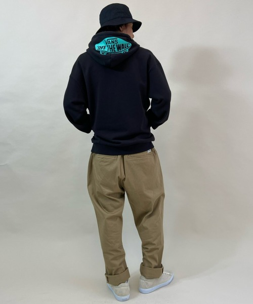 VANS（バンズ）の「VANS/バンズ　ルーズシルエット ロゴプリントパーカー 121K1030300（パーカー・メンズ・ベージュ/ブラック/レッド・L/XL/S/M）」の11枚目の写真