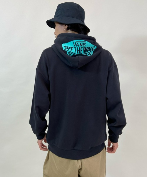 VANS（バンズ）の「VANS/バンズ　ルーズシルエット ロゴプリントパーカー 121K1030300（パーカー・メンズ・ベージュ/ブラック/レッド・L/XL/S/M）」の7枚目の写真