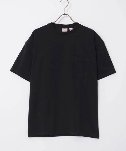 Goodwear（グッドウェア）の「『Goodwear/グッドウェア』WEB別注 USAコットン×吸水速乾クルーネックポケット付き半袖Tシャツ（Tシャツ/カットソー・メンズ・ブラック/グレー系/ネイビー/ベージュ/ホワイト/グリーン系1/ブルー系1・L/M/XL）」の9枚目の写真