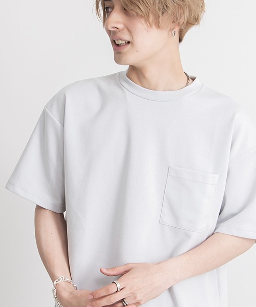 Goodwear（グッドウェア）の「『Goodwear/グッドウェア』WEB別注 USAコットン×吸水速乾クルーネックポケット付き半袖Tシャツ（Tシャツ/カットソー・メンズ・ブラック/グレー系/ネイビー/ベージュ/ホワイト/グリーン系1/ブルー系1・L/M/XL）」の20枚目の写真