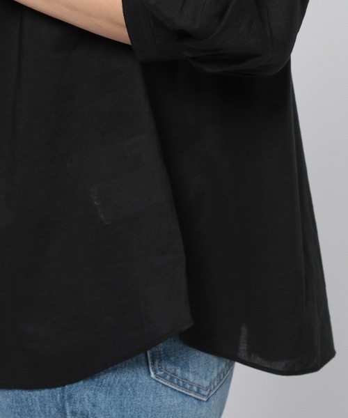 GLOBAL WORK（グローバルワーク）の「フリルスタンドブラウス6分袖/949654（シャツ/ブラウス・レディース・ホワイト/ブラック/その他・MEDIUM/LARGE）」の20枚目の写真