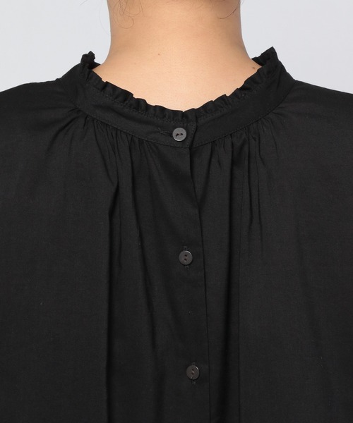 GLOBAL WORK（グローバルワーク）の「フリルスタンドブラウス6分袖/949654（シャツ/ブラウス・レディース・ホワイト/ブラック/その他・MEDIUM/LARGE）」の14枚目の写真