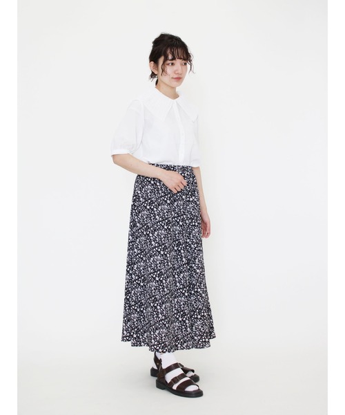 ehka sopo（エヘカソポ）の「プリーツ衿ブラウス（シャツ/ブラウス・レディース・ベージュ/サックスブルー/オフホワイト/ミント・ﾌﾘ-）」の10枚目の写真