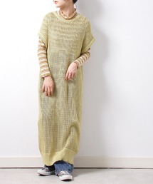 Crisp | バックリボンメッシュワンピース(ワンピース)