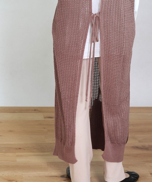 Crisp（クリスプ）の「バックリボンメッシュワンピース（ワンピース・レディース・ブラウン/イエロー・FREE）」の15枚目の写真