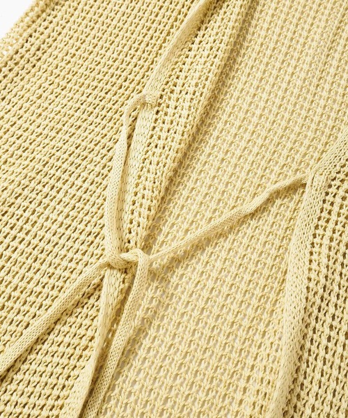 Crisp（クリスプ）の「バックリボンメッシュワンピース（ワンピース・レディース・ブラウン/イエロー・FREE）」の6枚目の写真