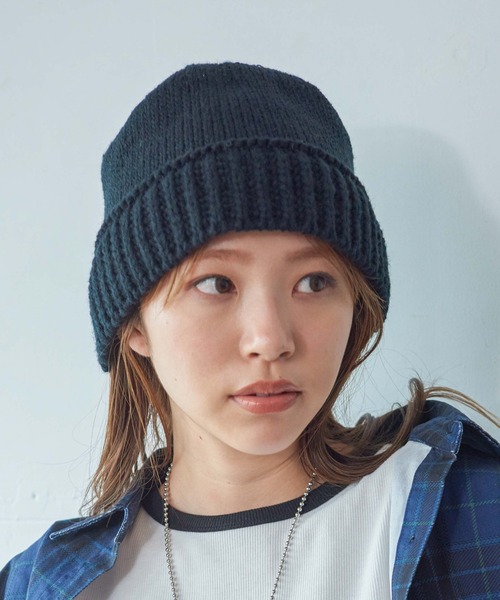 WEGO（ウィゴー）の「WEGO/ニットハット（ハット・レディース・ホワイト/ブラック・FREE）」の6枚目の写真