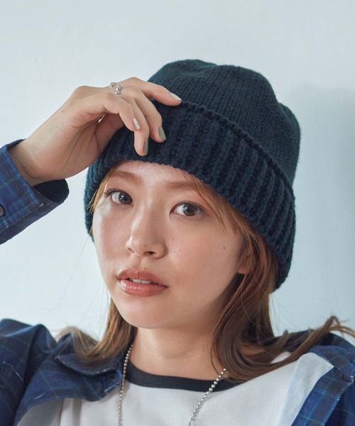 WEGO（ウィゴー）の「WEGO/ニットハット（ハット・レディース・ホワイト/ブラック・FREE）」の7枚目の写真