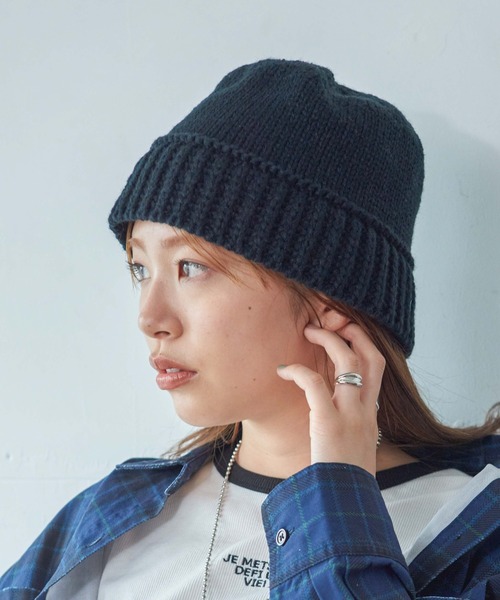 WEGO（ウィゴー）の「WEGO/ニットハット（ハット・レディース・ホワイト/ブラック・FREE）」の8枚目の写真