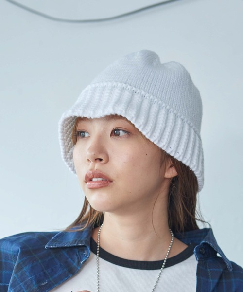 WEGO（ウィゴー）の「WEGO/ニットハット（ハット・レディース・ホワイト/ブラック・FREE）」の15枚目の写真