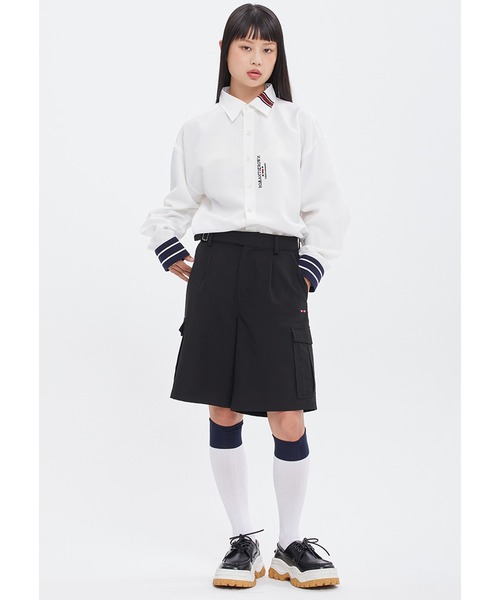 ROMANTIC CROWN(ロマンティッククラウン)の「A'GEM/9 × .kom『ROMANTIC CROWN/ロマンティッククラウン』SIGNATURE CLUB SHIRT/シグネチャーワンポイント長袖シャツ(シャツ/ブラウス・レディース・ホワイト・M)」の4枚目の写真