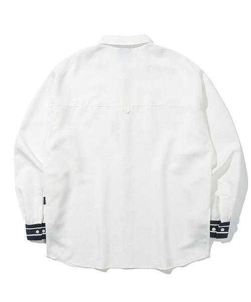 ROMANTIC CROWN(ロマンティッククラウン)の「A'GEM/9 × .kom『ROMANTIC CROWN/ロマンティッククラウン』SIGNATURE CLUB SHIRT/シグネチャーワンポイント長袖シャツ(シャツ/ブラウス・レディース・ホワイト・M)」の3枚目の写真