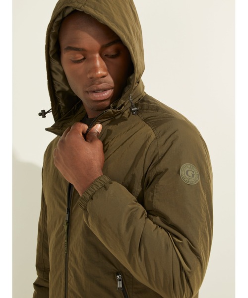 Guess（ゲス）の「Wind Proof Jacket（ナイロンジャケット・メンズ・ブラック/オリーブ・SMALL/MEDIUM/LARGE/X-LARGE）」の11枚目の写真