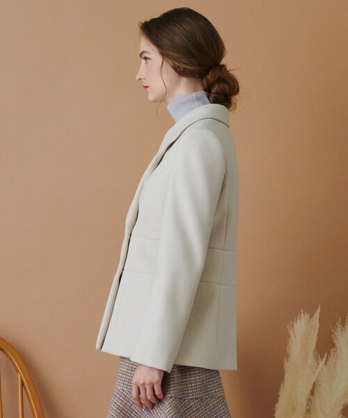TOCCA(トッカ)の「【WEB限定】【TOCCA LAVENDER】MELTON JARSEY P COAT コート(その他アウター・レディース・ベージュ系/ライトグリーン系/ブラック系・4/0)」の15枚目の写真