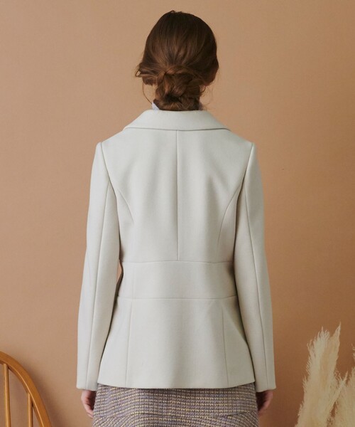 TOCCA(トッカ)の「【WEB限定】【TOCCA LAVENDER】MELTON JARSEY P COAT コート(その他アウター・レディース・ベージュ系/ライトグリーン系/ブラック系・4/0)」の14枚目の写真