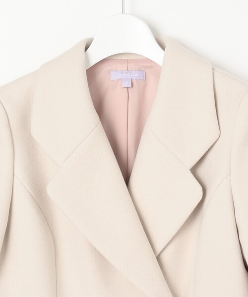 TOCCA(トッカ)の「【WEB限定】【TOCCA LAVENDER】MELTON JARSEY P COAT コート(その他アウター・レディース・ベージュ系/ライトグリーン系/ブラック系・4/0)」の9枚目の写真